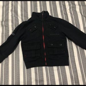 Sean John Black with Red Zippers Sweater Size 2T